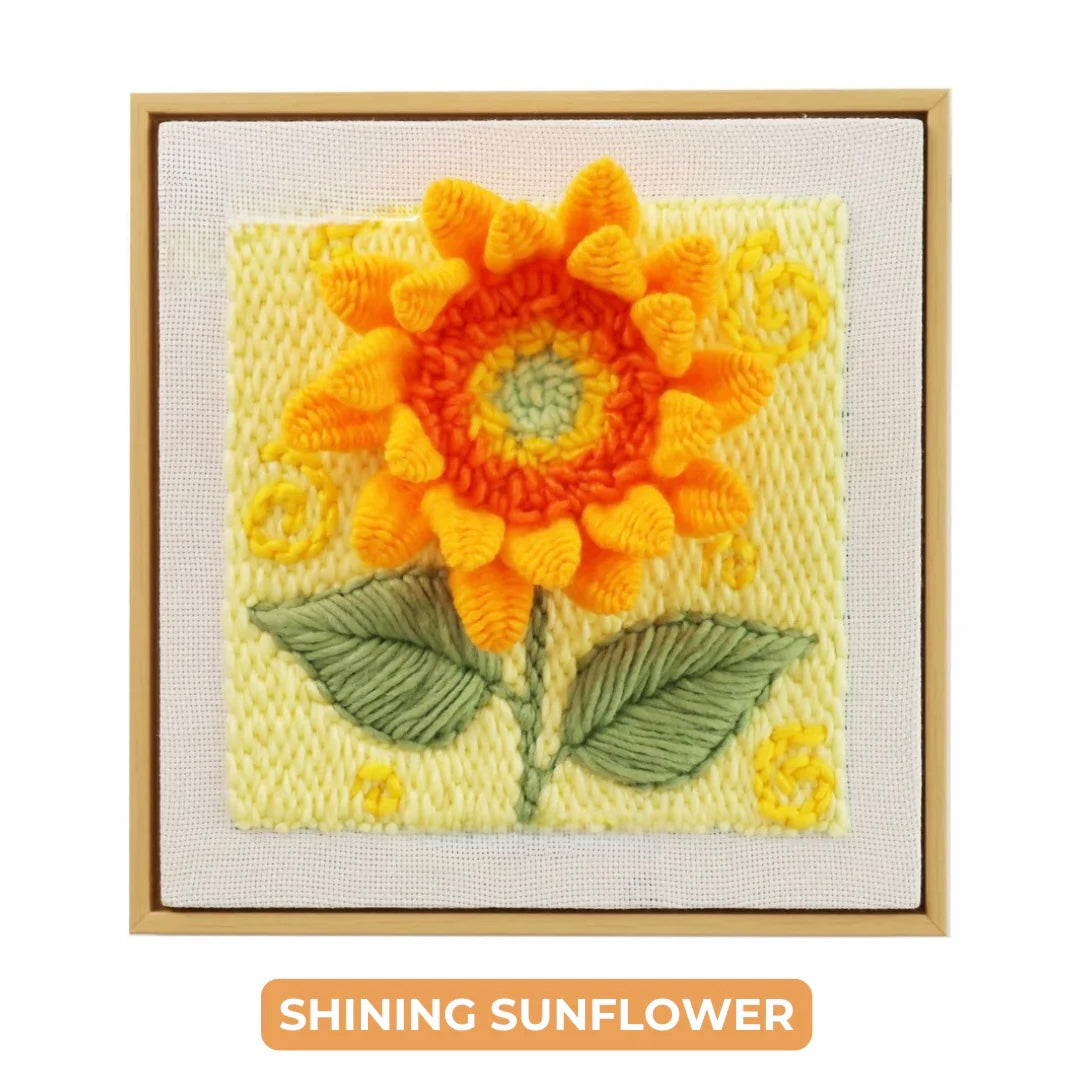 Shining Sunflower — HealingWeave Punch Stitching Kit